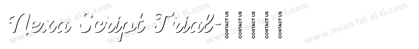 Nexa Script Trial字体转换